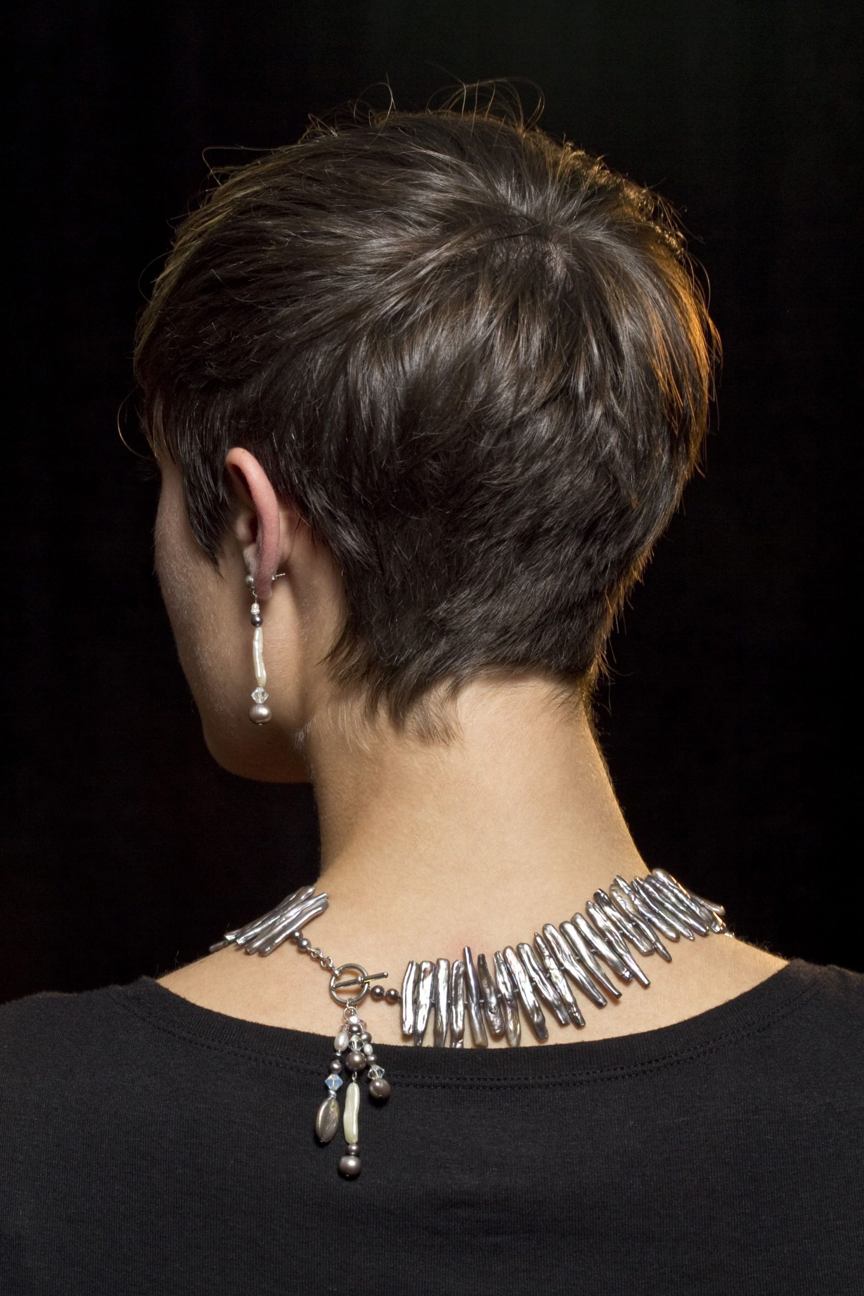 Sophie Silver Peacock Biwa Pearl Necklace - Image 4