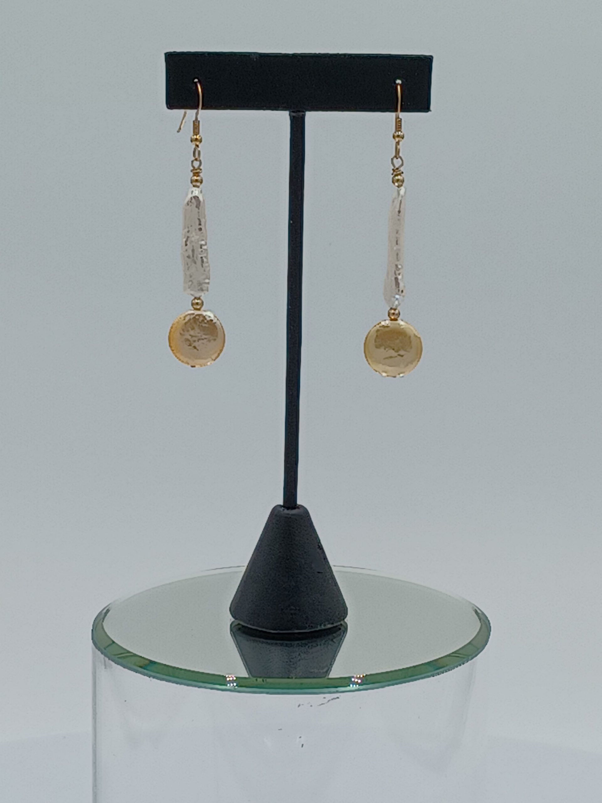Lauren Biwa & Coin Pearl Earrings