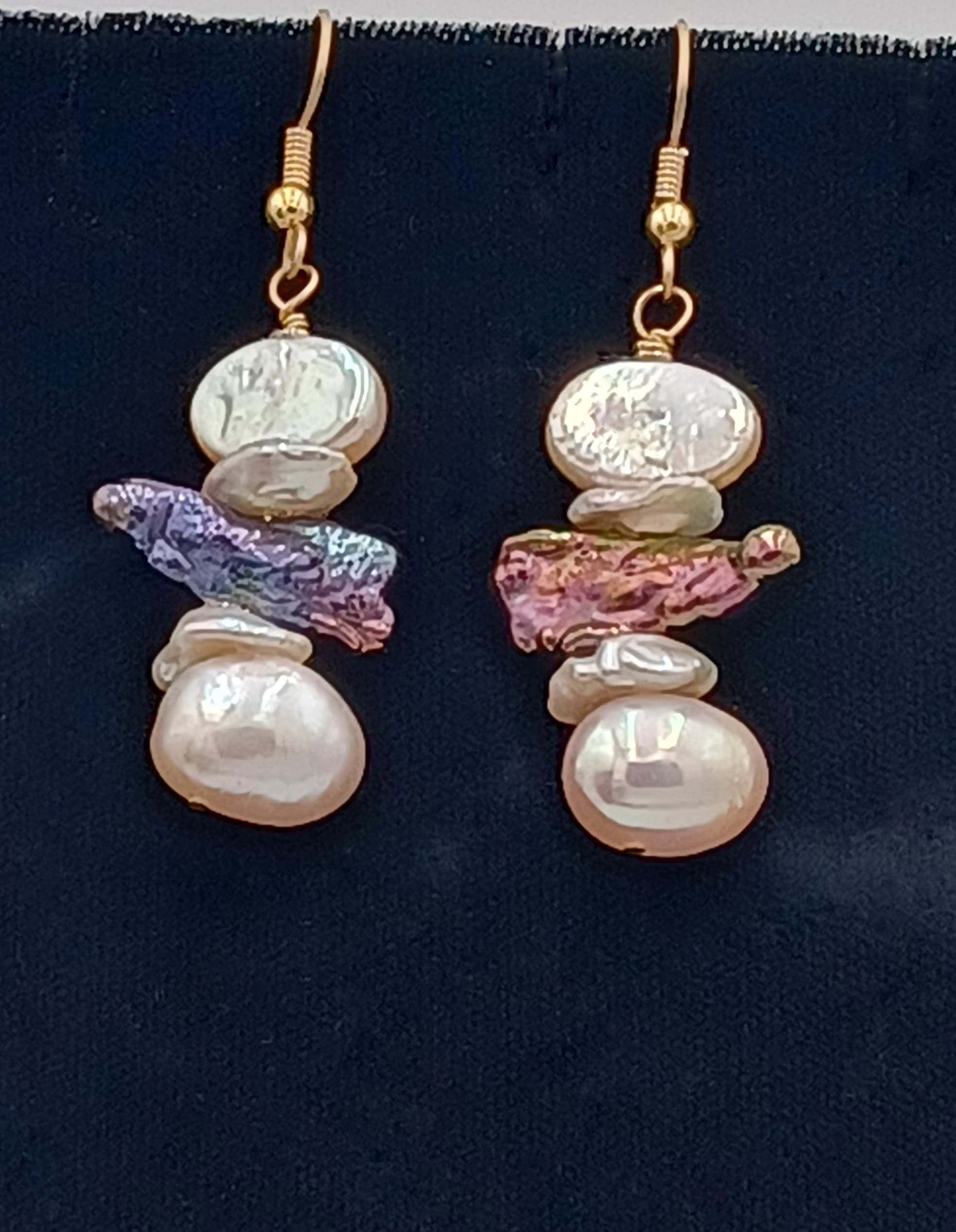 Addison Baroque and Heshi Pearl Earrings