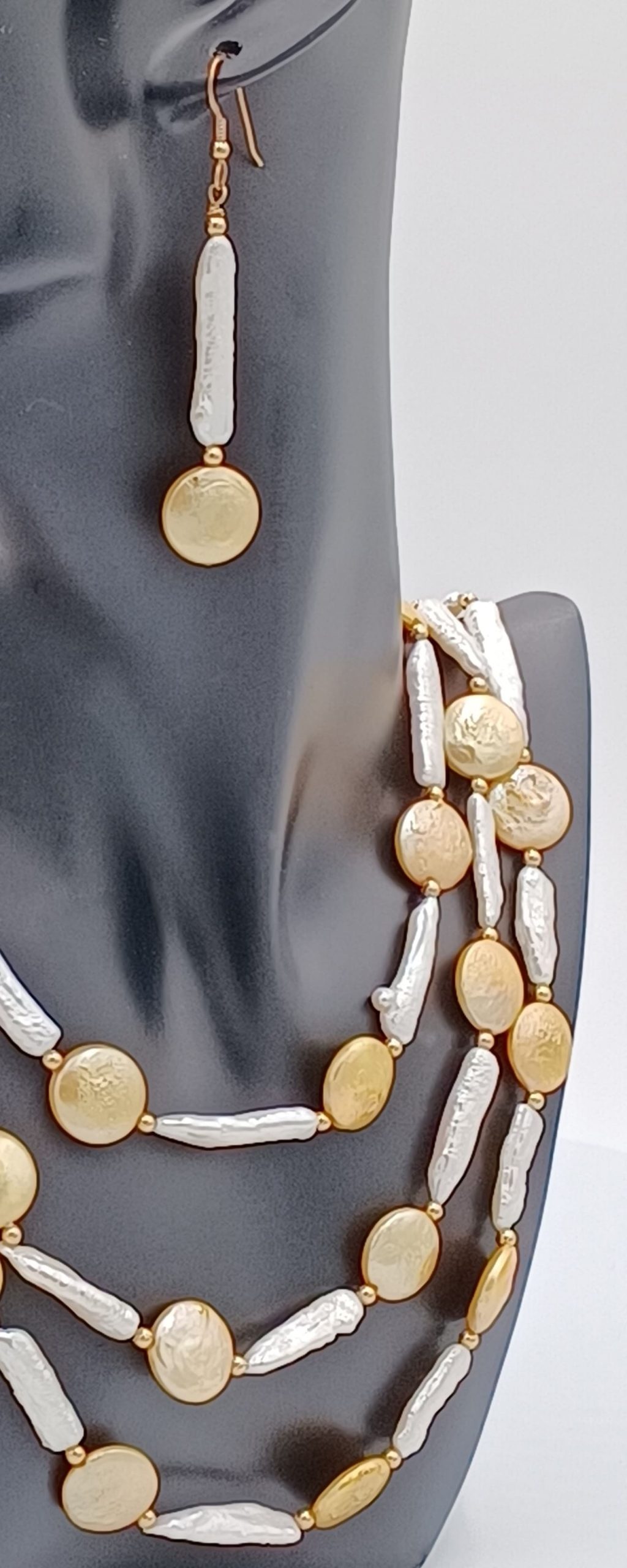 Lauren Biwa & Coin Pearl Earrings - Image 3