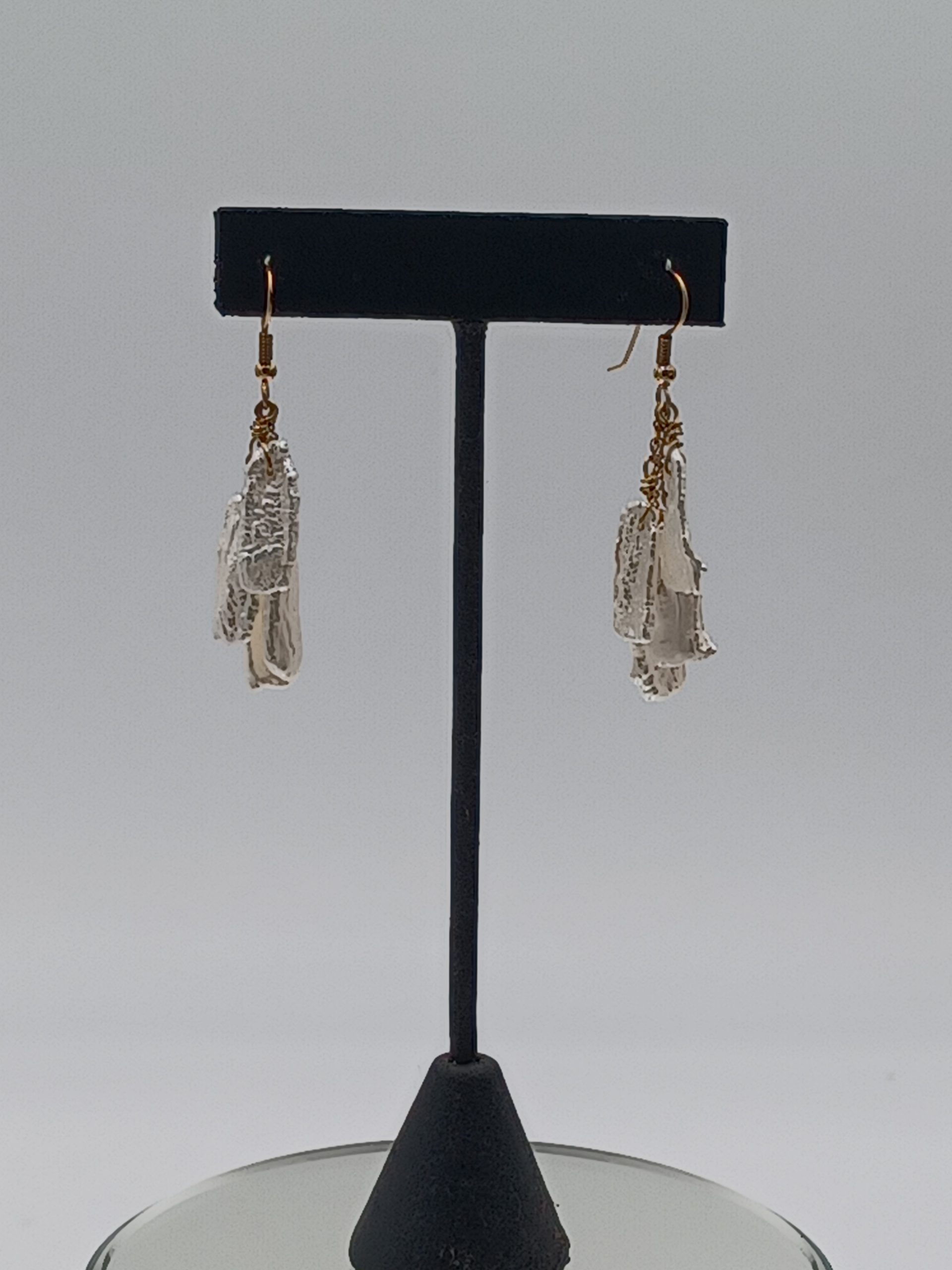 Kelsey Biwa Pearl Earrings with Chain