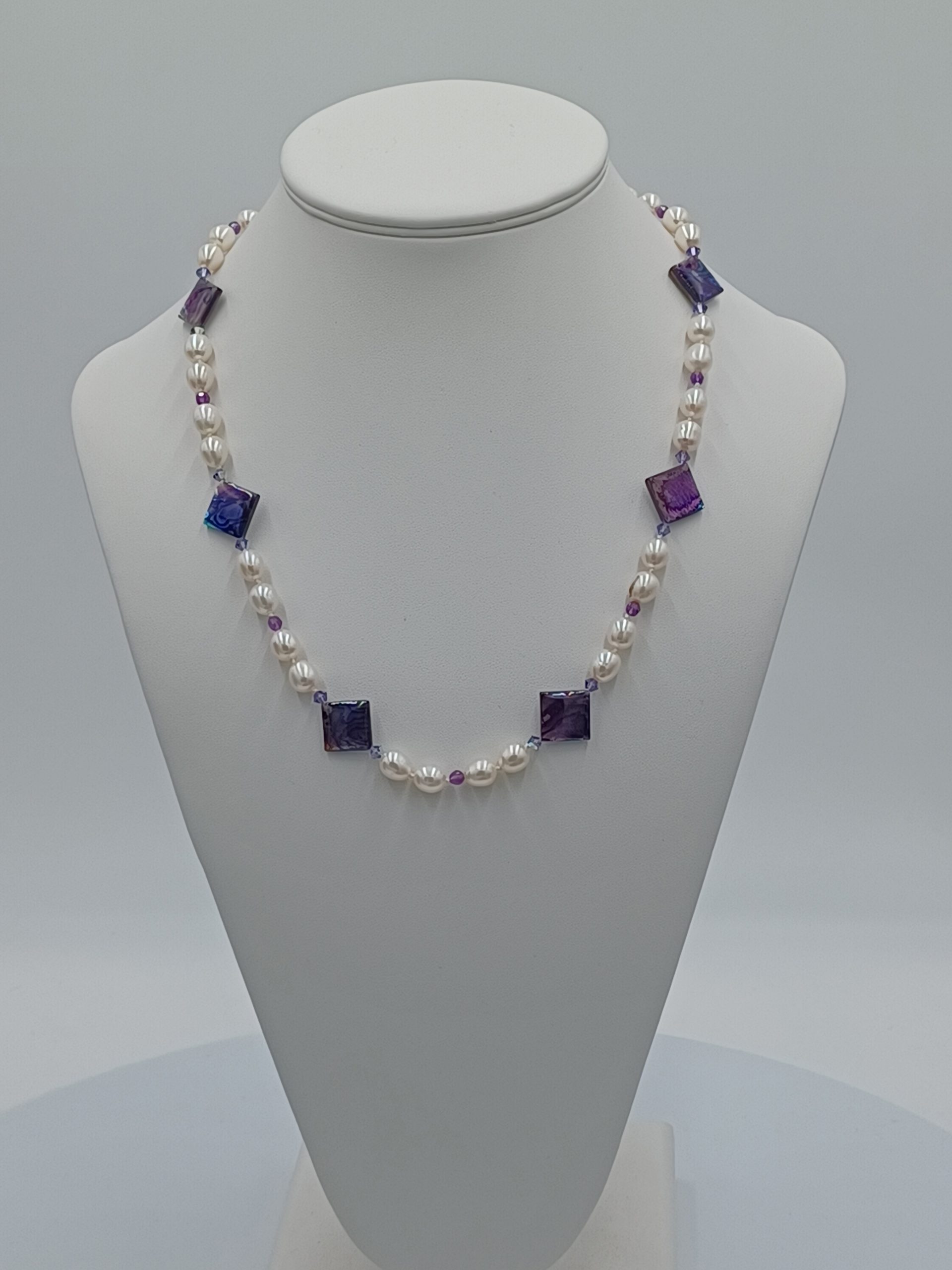 Carmen Baroque Pearl & Austrian Crystal Necklace