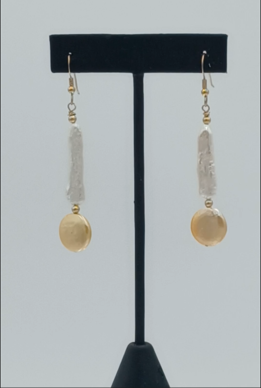 Lauren Biwa & Coin Pearl Earrings - Image 7