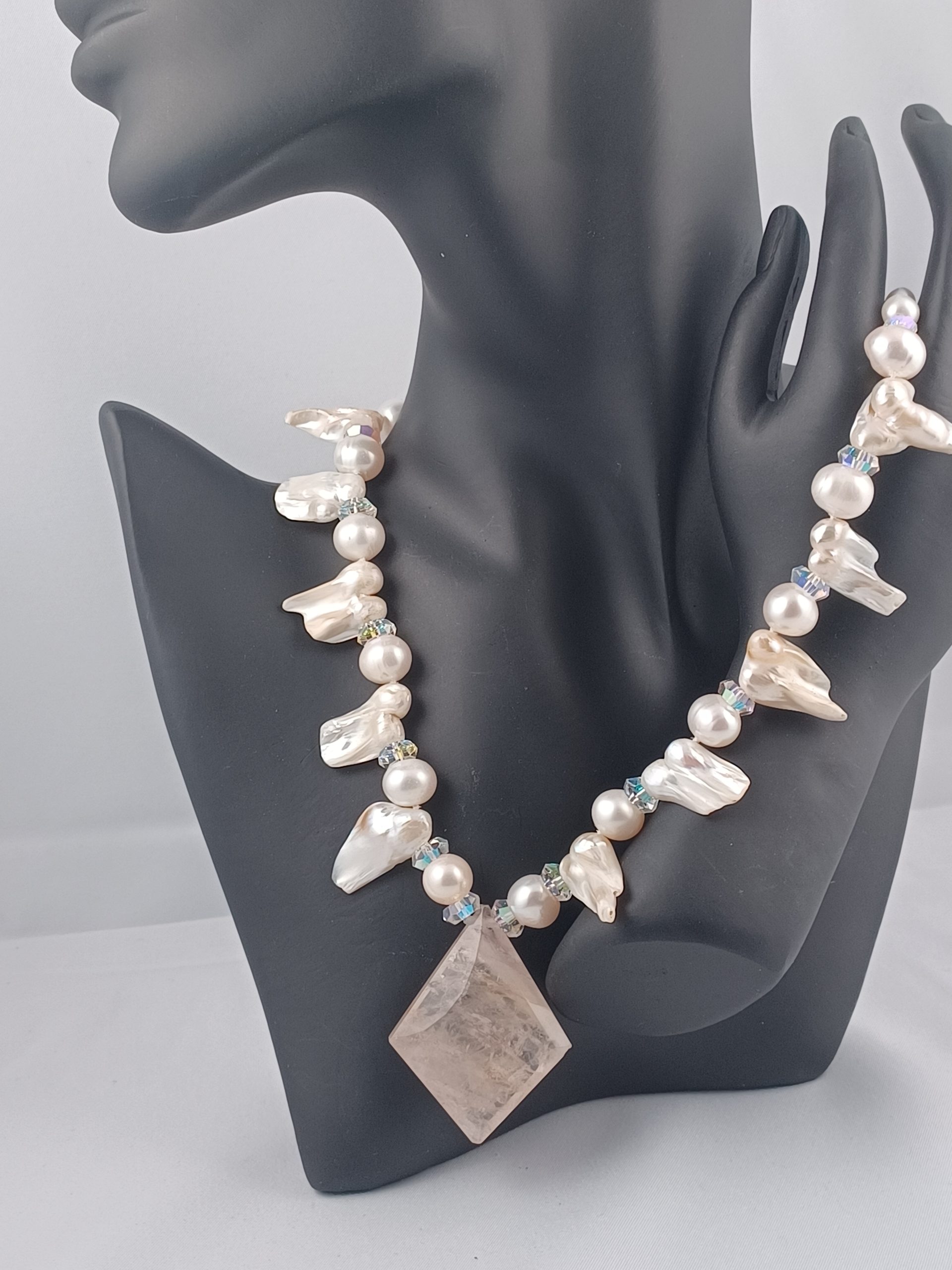 Avery White Baroque Pearl Necklace - Image 5